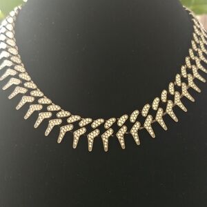 Black Iced Out Shark Tooth Necklace